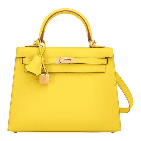 hermes kelly 25 yellow